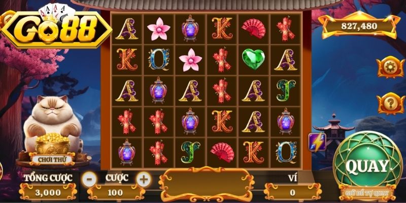Bảng trả thưởng tại mèo tài lộc 