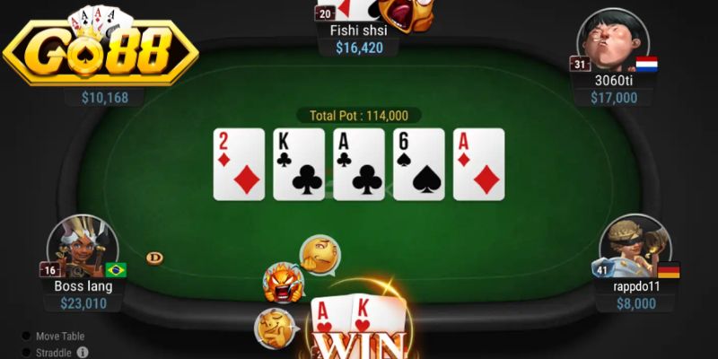 Poker Go88 - Khám Phá Những Cuộc Đấu Trí Đầy Hấp Dẫn 2 Nhiều giai đoạn trong Poker Go88 cần nhớ